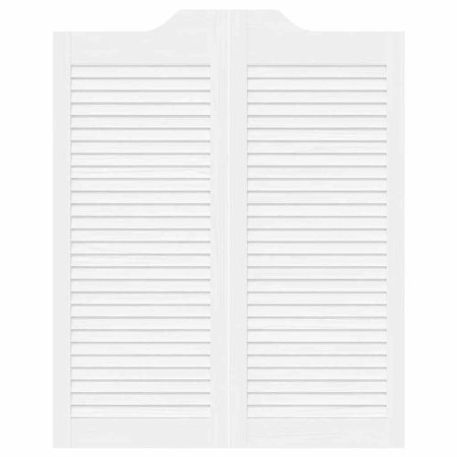 Врати с люлеещ се дизайн 2 чифта бели 100x80 cm