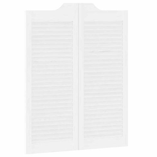 Врати с люлеещ се дизайн 2 чифта бели 100x80 cm