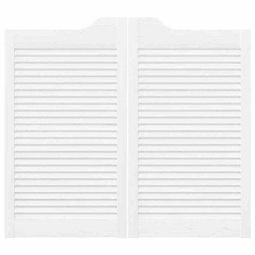 Врати с люлеещ се дизайн 1 чифт бели 90x100 cm