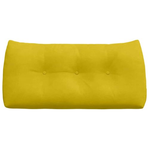 Възглавница за гръб Жълто 100 x 24 x 50 см Кадифе