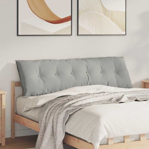 Възглавница за гръб Светлосиво 160 x 50 cm Микрофибърна тъкан