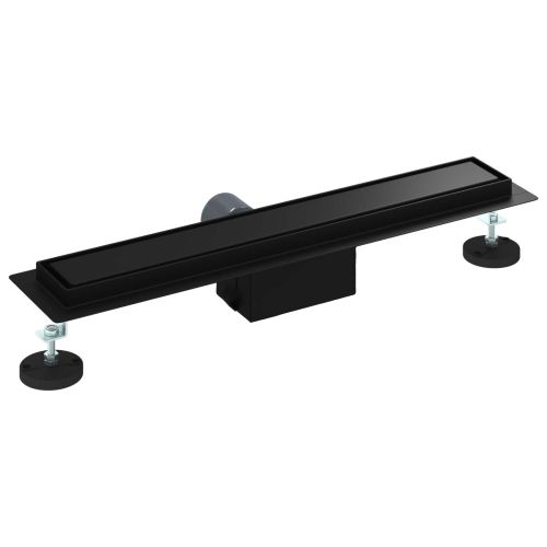 2 в 1 душов дренаж Черно 50 cm Неръждаема стомана 304