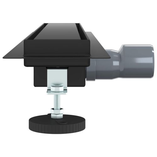 2 в 1 душов дренаж Черно 60 cm Неръждаема стомана 304