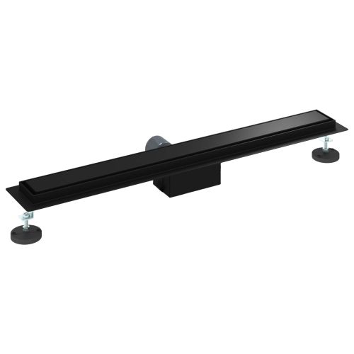 2 в 1 душов дренаж Черно 70 cm Неръждаема стомана 304