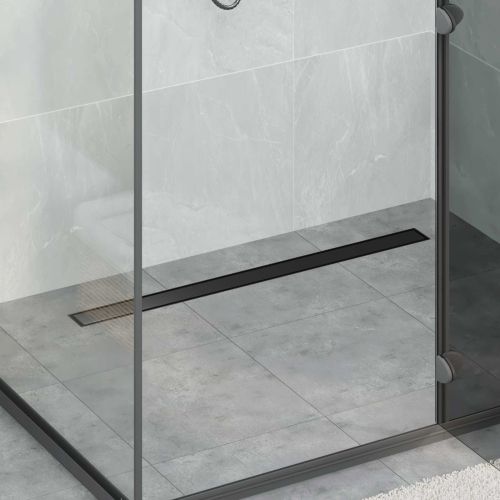 Душ канал 2-в-1 с 360° сифони Черно 90 cm