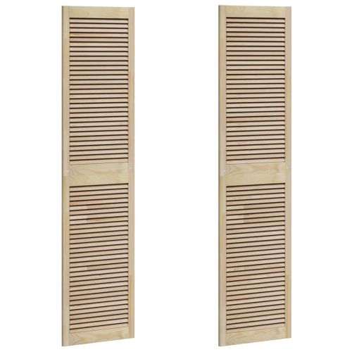 Врата за шкаф с врата 2 pcs Естествен 140.5 x 2 x 59.5 см