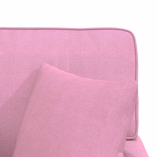 Шезлонг с пола с възглавница Розово 91 x 157 x 91 см текстил