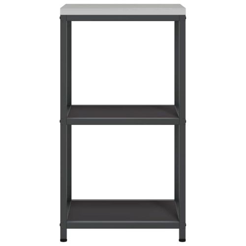 Съхранение в кухнята с рафт Черно 60 x 50 x 92 см Стомана