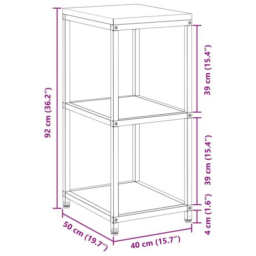 Съхранение в кухнята с рафт Сребрист 60 x 50 x 92 см Стомана