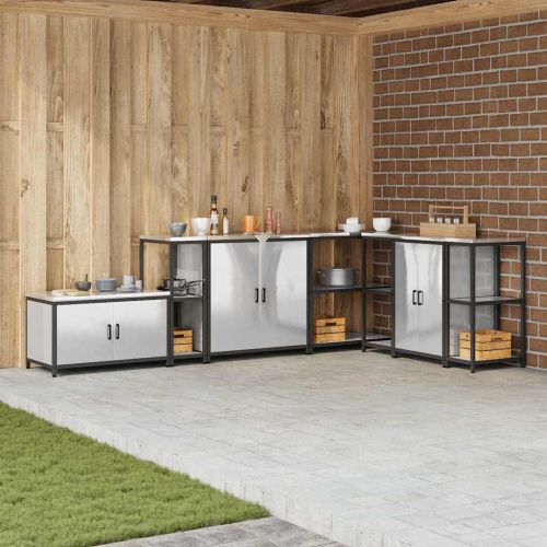 Съхранение в кухнята с рафт Сребрист 60 x 50 x 92 см Стомана