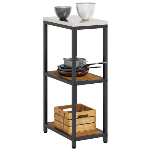 Съхранение в кухнята с рафт Ръждясало 60 x 50 x 92 см Стомана