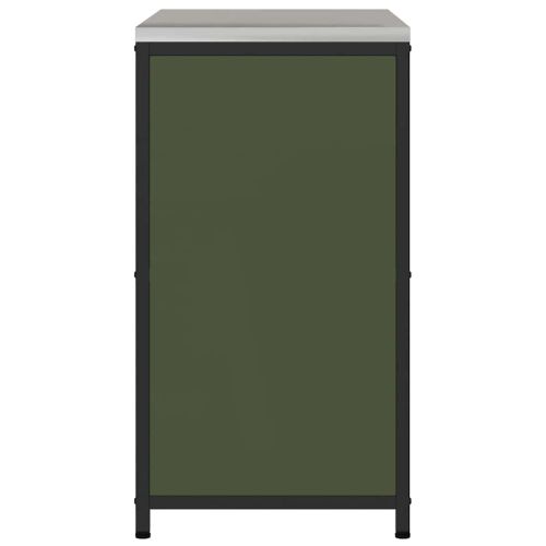 Съхранение в кухнята Маслинено зелено 60 x 50 x 92 см Стомана