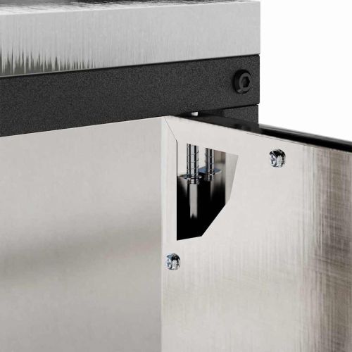 Съхранение в кухнята с рафт Сребрист 60 x 50 x 92 см Стомана