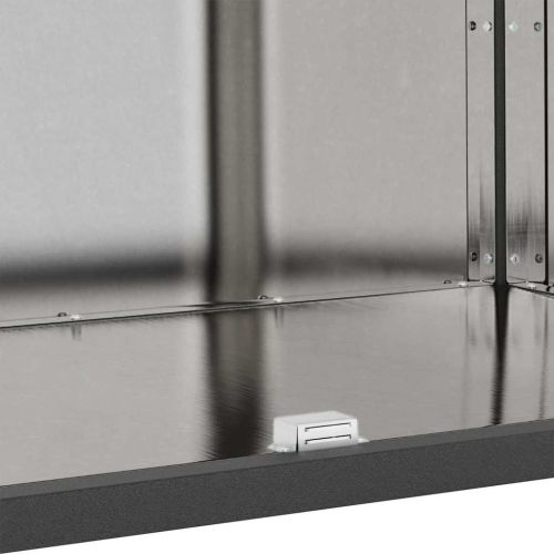 Съхранение в кухнята с рафт Сребрист 60 x 50 x 92 см Стомана