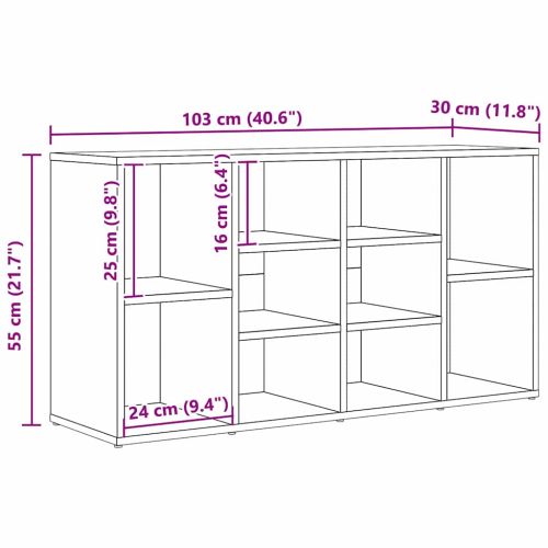 Пейка за обувки Старо дърво 103 x 30 x 54,5 см Инженерно дърво
