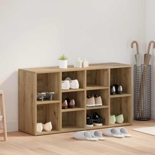 Пейка за обувки с рафт Дъб 103 x 30 x 54,5 см Инженерно дърво