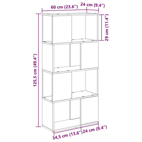 Комплект ТВ шкаф Черно 60 x 24 x 125,5 см Инженерно дърво