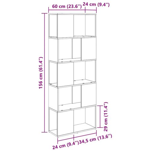 Комплект ТВ шкаф Кафяво 60 x 24 x 156 см Инженерно дърво