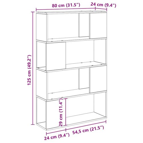 Комплект ТВ шкаф Кафяво 80 x 24 x 125 см Инженерно дърво