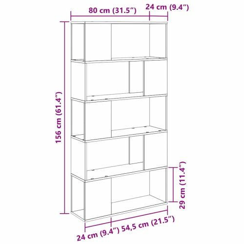 Комплект ТВ шкаф Кафяво 80 x 24 x 156 см Инженерно дърво