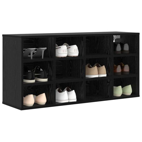 Шкаф за обувки Черния дъб 103 x 30 x 51 см Инженерно дърво