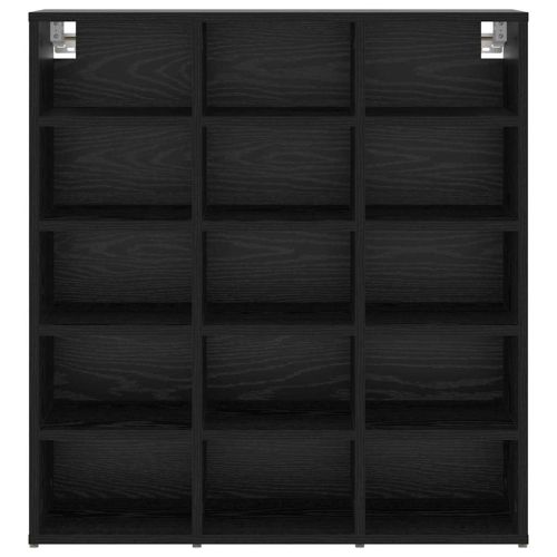 Шкаф за обувки Черния дъб 77,5 x 30 x 83,5 см Инженерно дърво