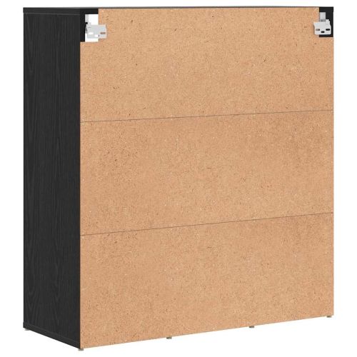 Шкаф за обувки Черния дъб 77,5 x 30 x 83,5 см Инженерно дърво