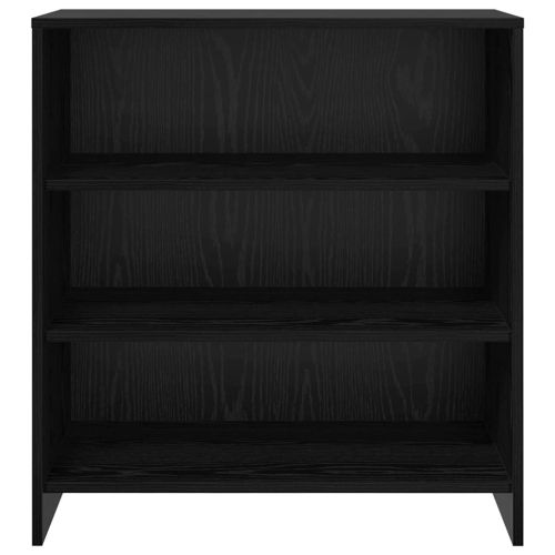 Служебен шкаф Черно 70 x 41 x 75 см Инженерно дърво