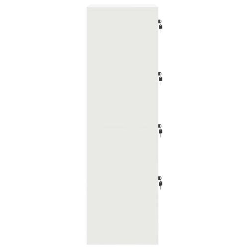 Шкаф за съхранение със съхранение 2 pcs Бяло 80 x 40 x 180 см