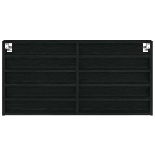 Витрина с рафт Черния дъб 100 x 8,5 x 50 cm Инженерно дърво