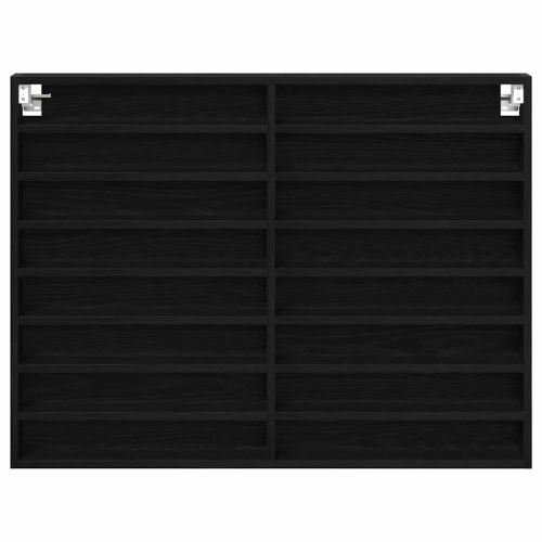 Витрина с рафт Черния дъб 100 x 8,5 x 75 cm Инженерно дърво