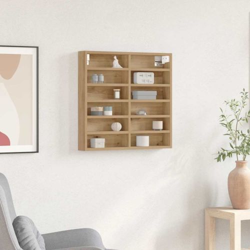 Витрина с рафт Дъб 60 x 8,5 x 58 см Инженерно дърво