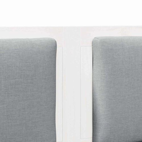 Облегалка за глава Друг Бяло 160 cm Борово дърво масив