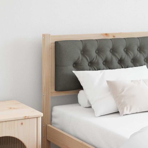 Облегалка за глава кафяво и тъмносиво 160 cm Борово дърво масив