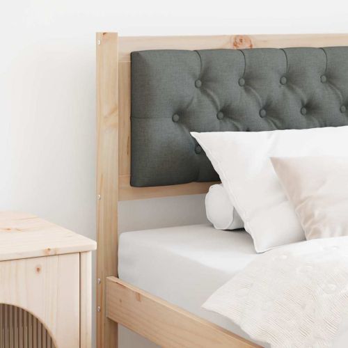 Облегалка за глава кафяво и тъмносиво 90 cm Борово дърво масив