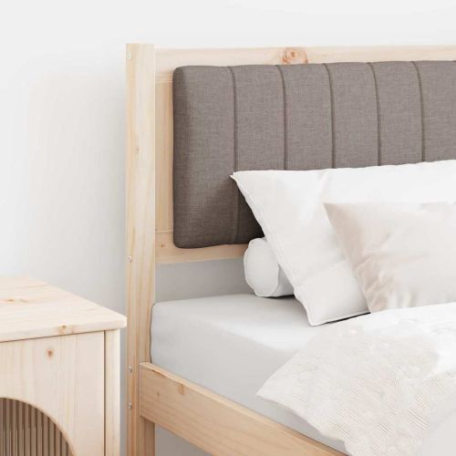 Тапицирана табла с таблото Кафяво 75 cm Солидно борово дърво