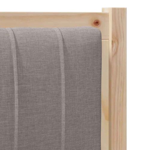 Тапицирана табла с таблото Кафяво 75 cm Солидно борово дърво