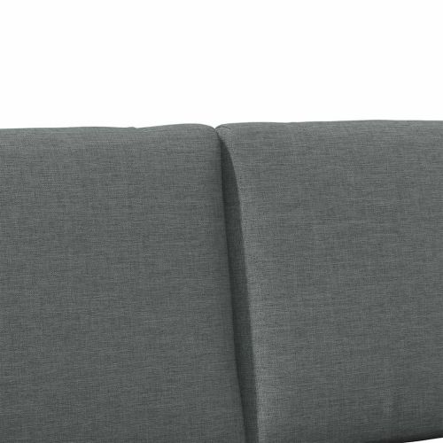 Тапицирана табла Тъмен сив 180 cm Солидно борово дърво