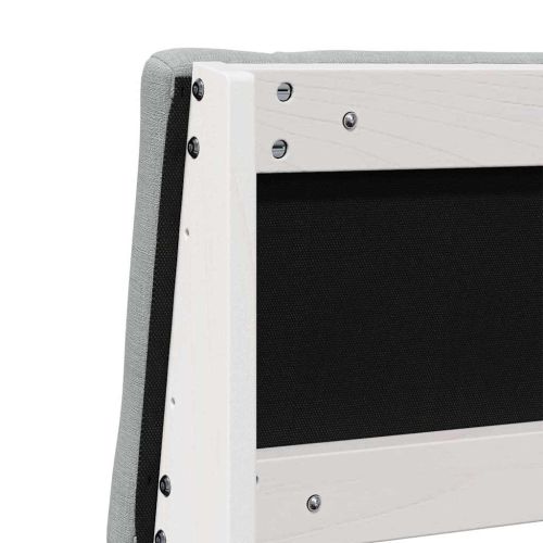 Тапицирана табла Светлосиво 180 cm Солидно борово дърво