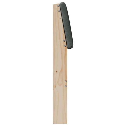 Тапицирана табла Тъмен сив 135 cm Солидно борово дърво