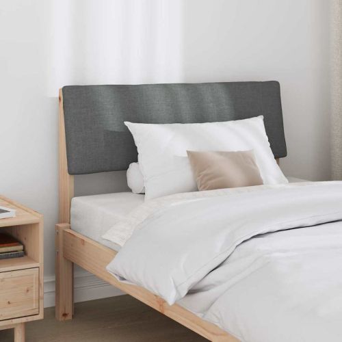 Тапицирана табла Тъмен сив 100 cm Солидно борово дърво