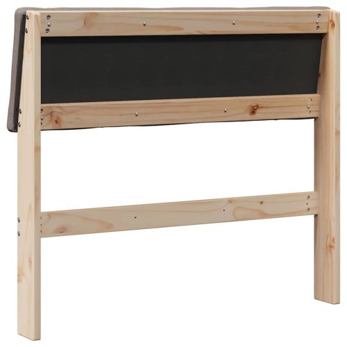 Тапицирана табла Таупе 100 cm Солидно борово дърво