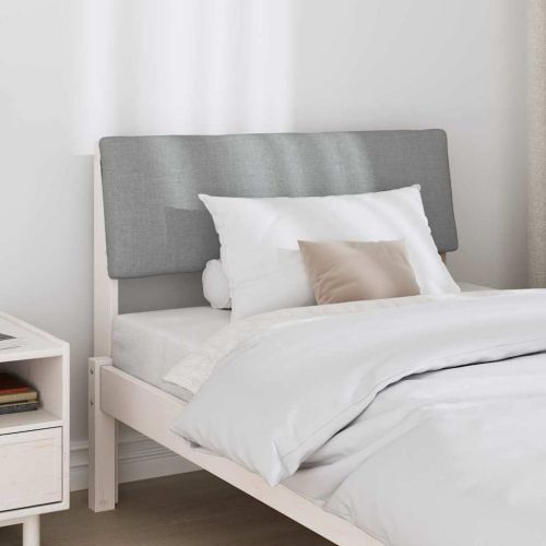 Тапицирана табла Светлосиво 100 cm Солидно борово дърво