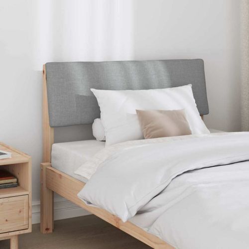 Тапицирана табла Светлосиво 90 cm Солидно борово дърво