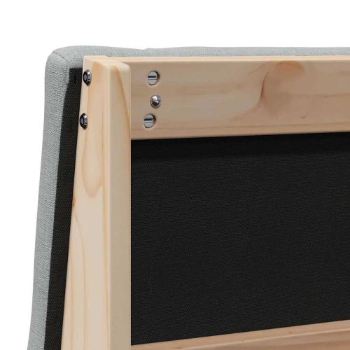 Тапицирана табла Светлосиво 75 cm Солидно борово дърво