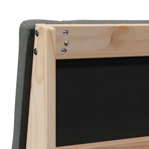 Тапицирана табла Тъмен сив 75 cm Солидно борово дърво