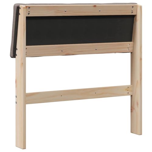 Тапицирана табла Таупе 75 cm Солидно борово дърво