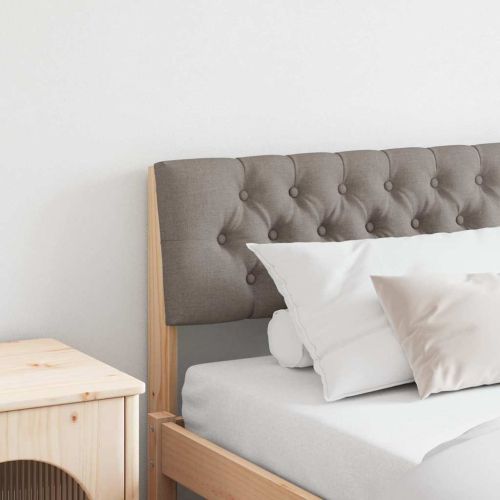 Тапицирана табла Таупе 200 cm Солидно борово дърво