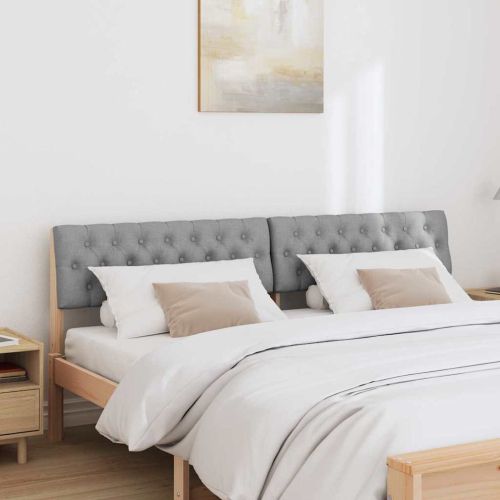 Тапицирана табла Светлосиво 180 cm Солидно борово дърво