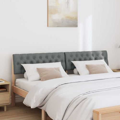 Тапицирана табла Тъмен сив 180 cm Солидно борово дърво